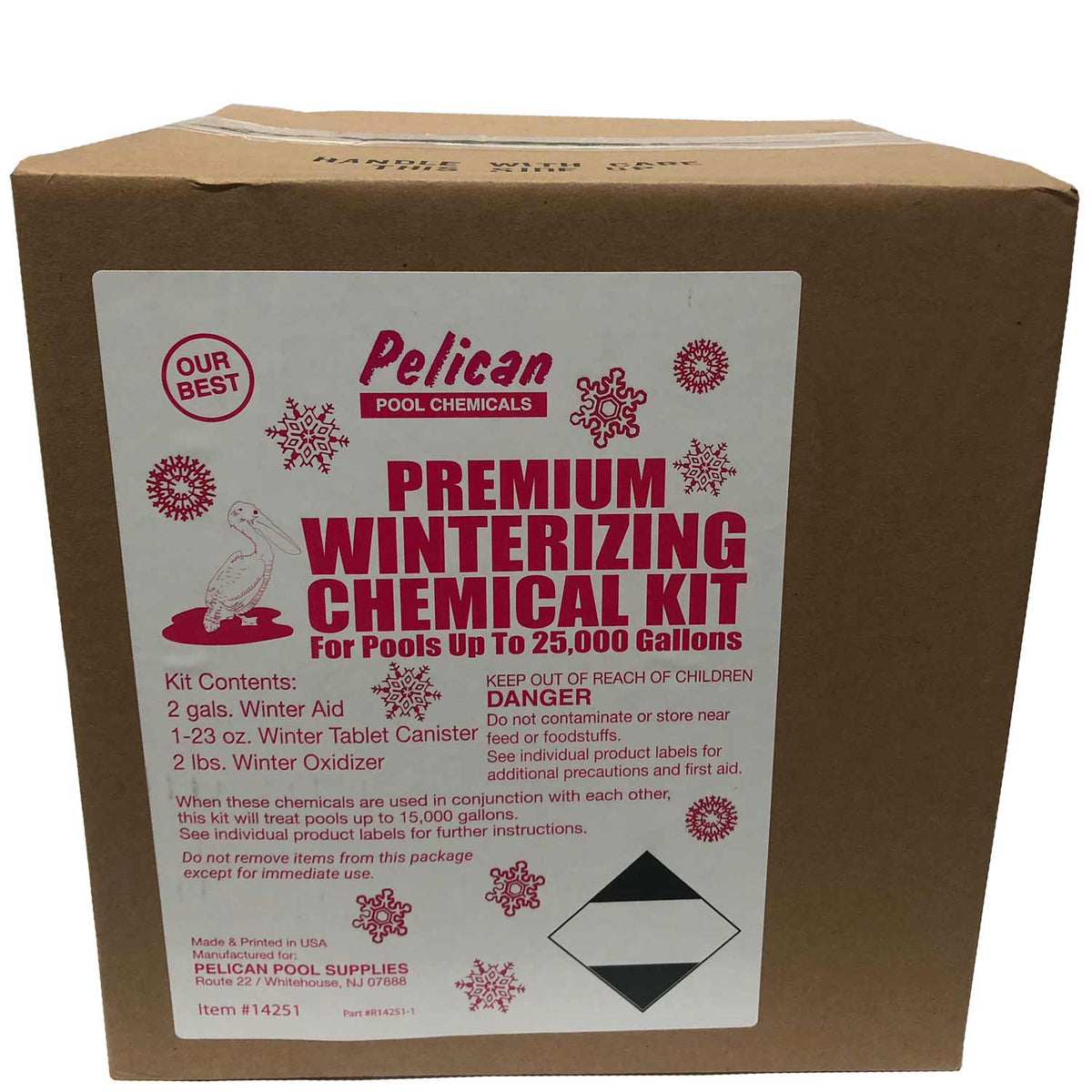 Pelican Premium Pool Winterization Chemical Kits - Up To 25,000 Gallons