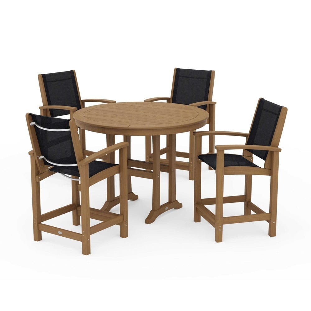POLYWOOD® - Coastal 5-Piece Counter Set - PWS319