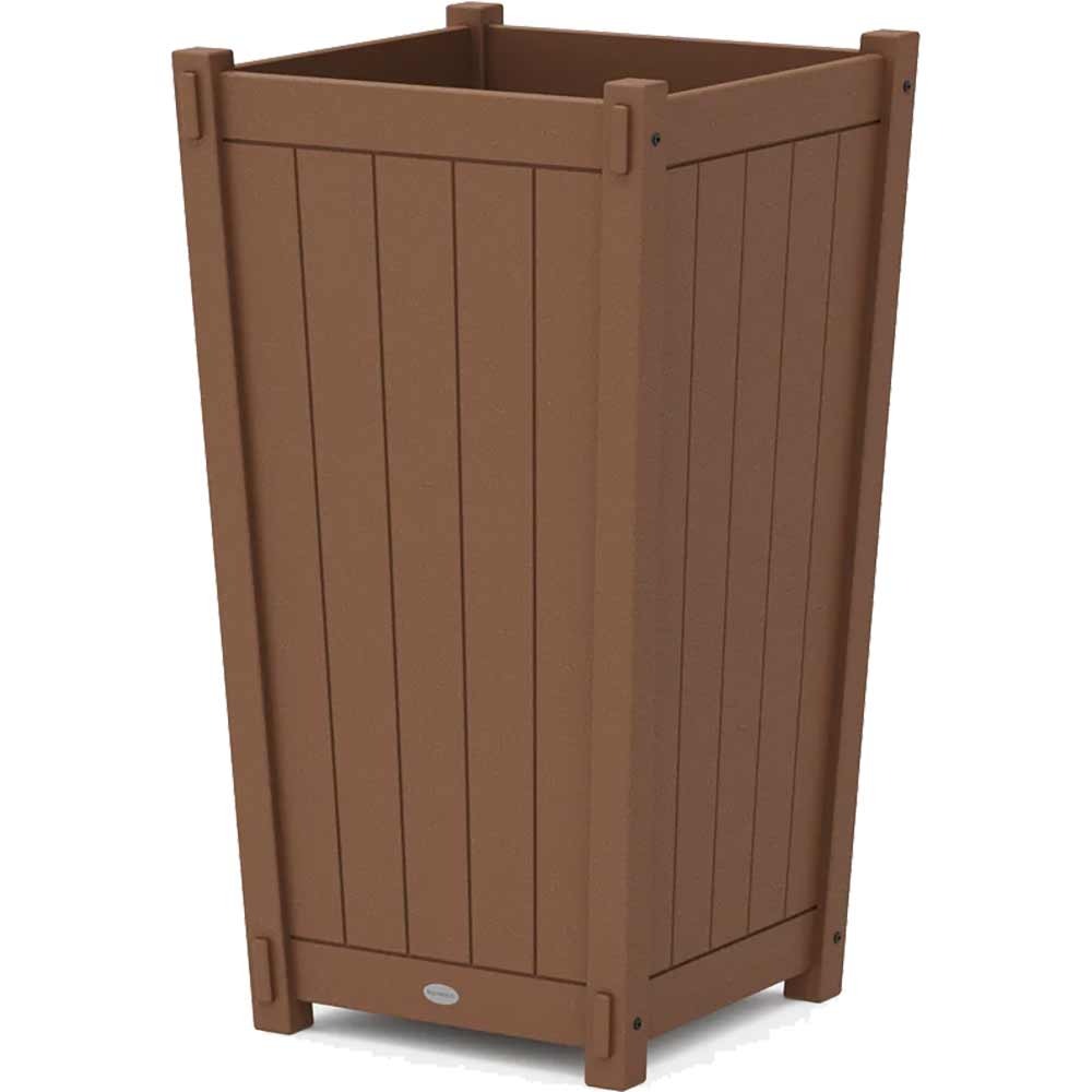 POLYWOOD® Vineyard Large Tapered Square Tall Planter Box - 6318A Planter POLYWOOD®