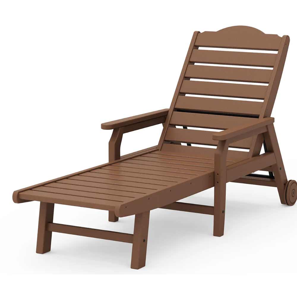 POLYWOOD® - Savannah Chaise with Arms and Wheels - DJ475CW2278