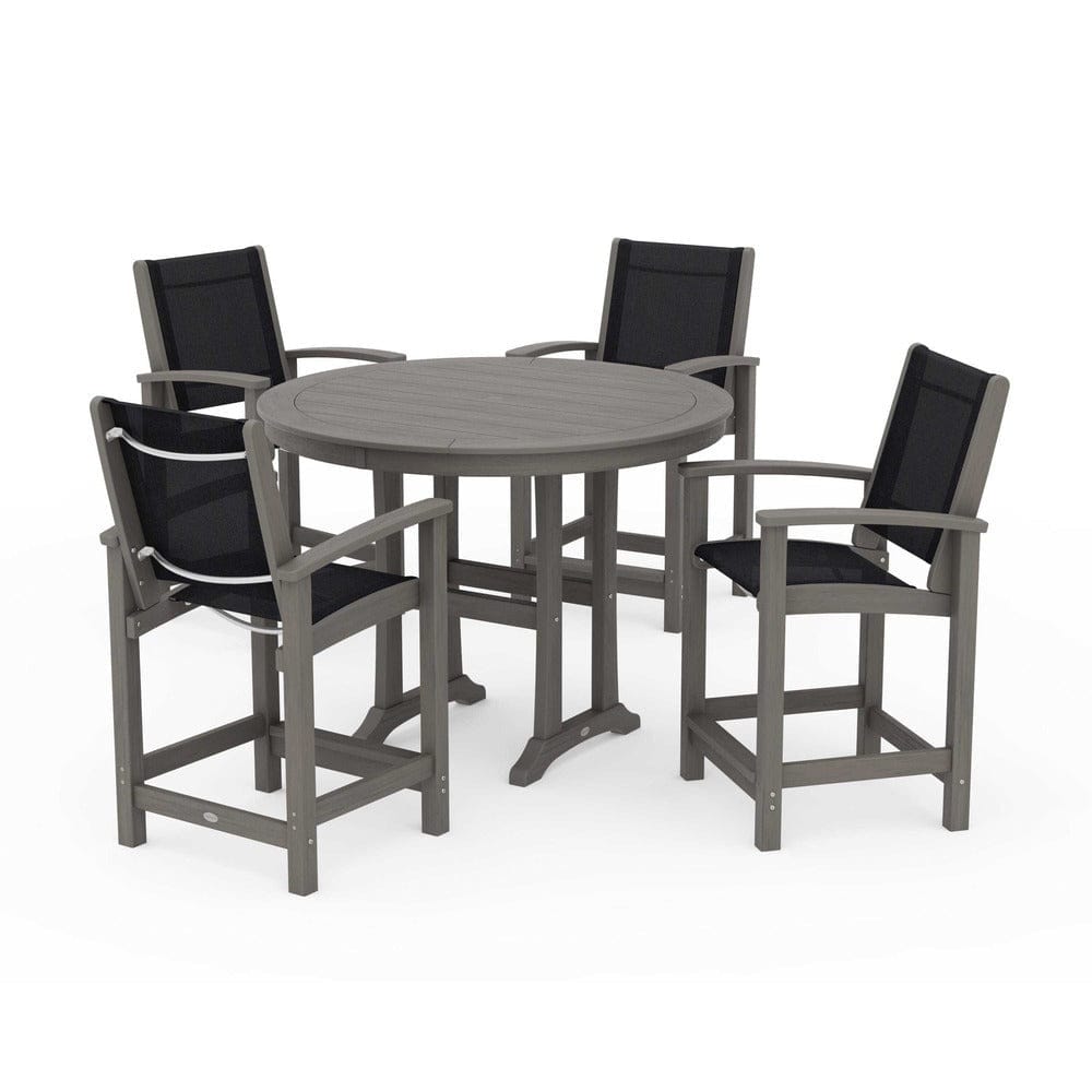 POLYWOOD® - Coastal 5-Piece Counter Set - PWS319