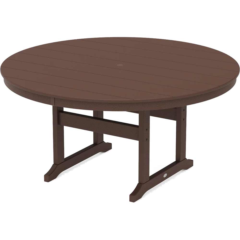 POLYWOOD® 60" Round Farmhouse Dining Table