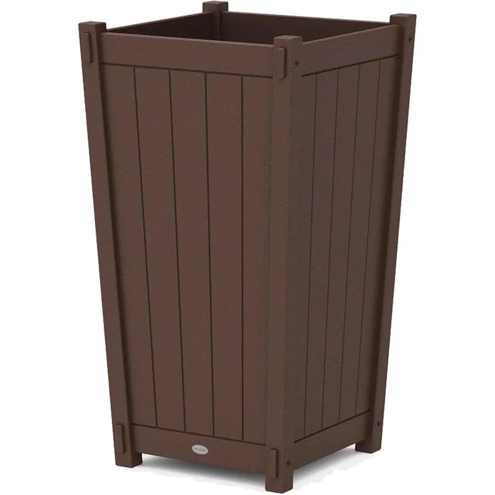 POLYWOOD® Vineyard Large Tapered Square Tall Planter Box - 6318A Planter POLYWOOD®