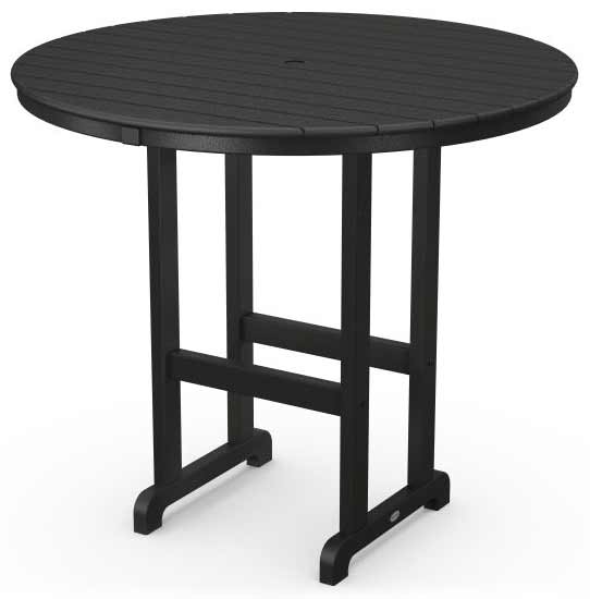 POLYWOOD® 48&quot; Round Farmhouse Bar Table - RBT248