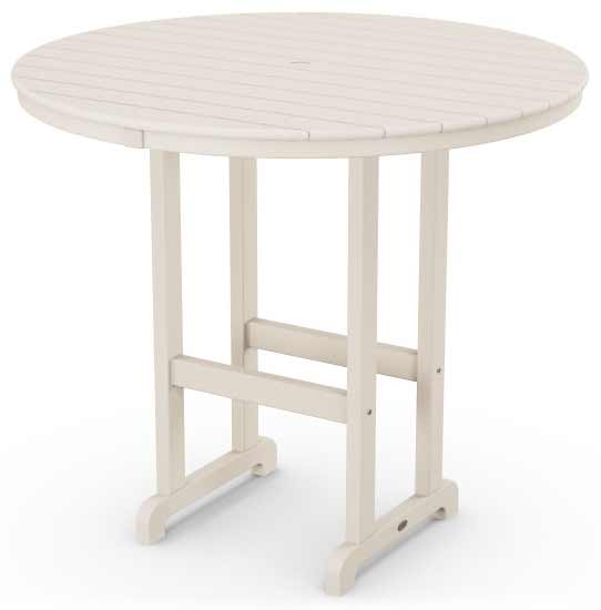 POLYWOOD® 48&quot; Round Farmhouse Bar Table - RBT248