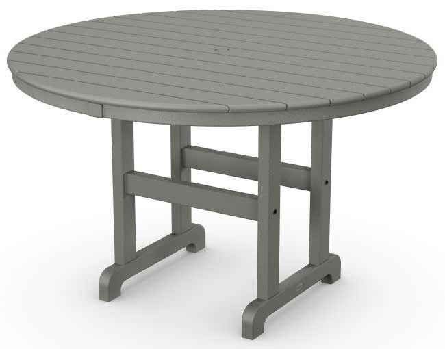 POLYWOOD® 48" Round Farmhouse Dining Table - RT248 Table POLYWOOD®