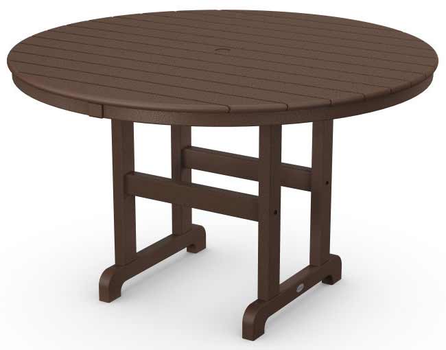 POLYWOOD® 48&quot; Round Farmhouse Dining Table - RT248