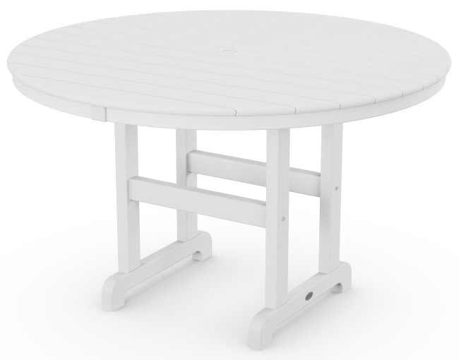 POLYWOOD® 48&quot; Round Farmhouse Dining Table - RT248