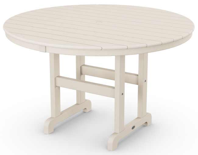 POLYWOOD® 48&quot; Round Farmhouse Dining Table - RT248