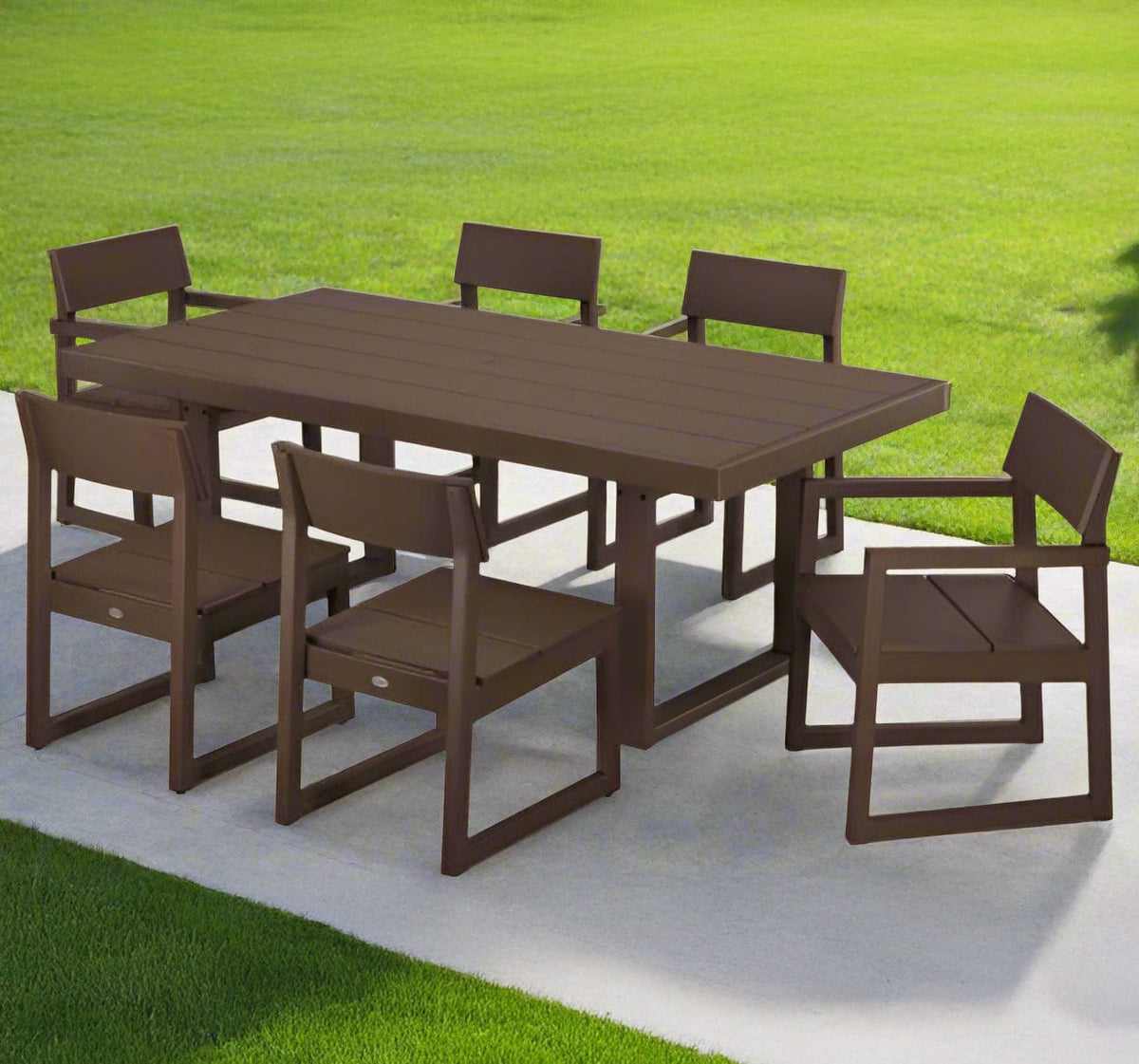 POLYWOOD® Dining Set - EDGE 7-Piece - PWS552-1