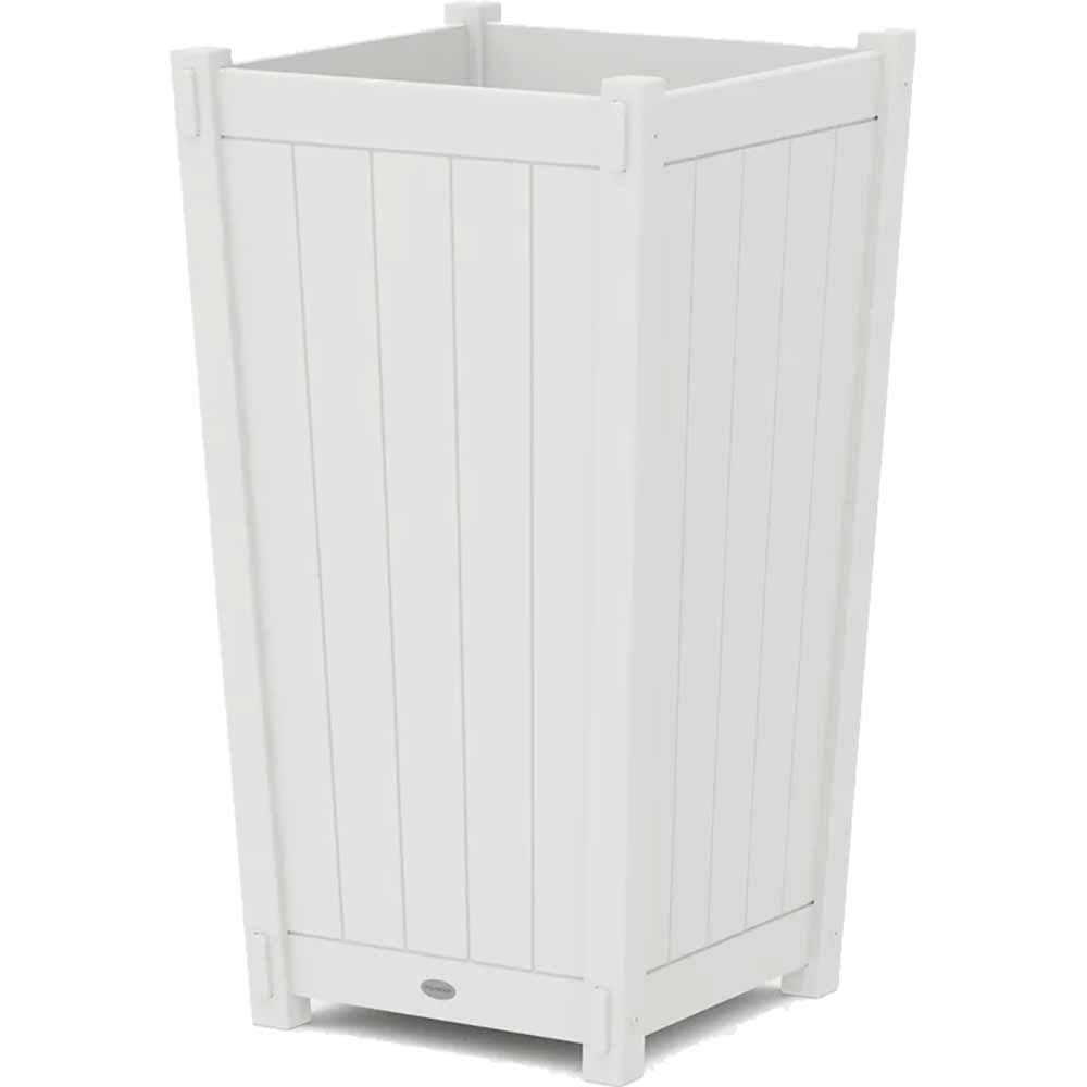 POLYWOOD® Vineyard Large Tapered Square Tall Planter Box - 6318A Planter POLYWOOD®
