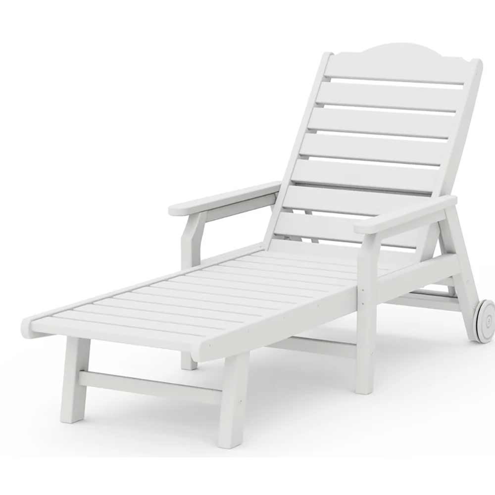 POLYWOOD® - Savannah Chaise with Arms and Wheels - DJ475CW2278