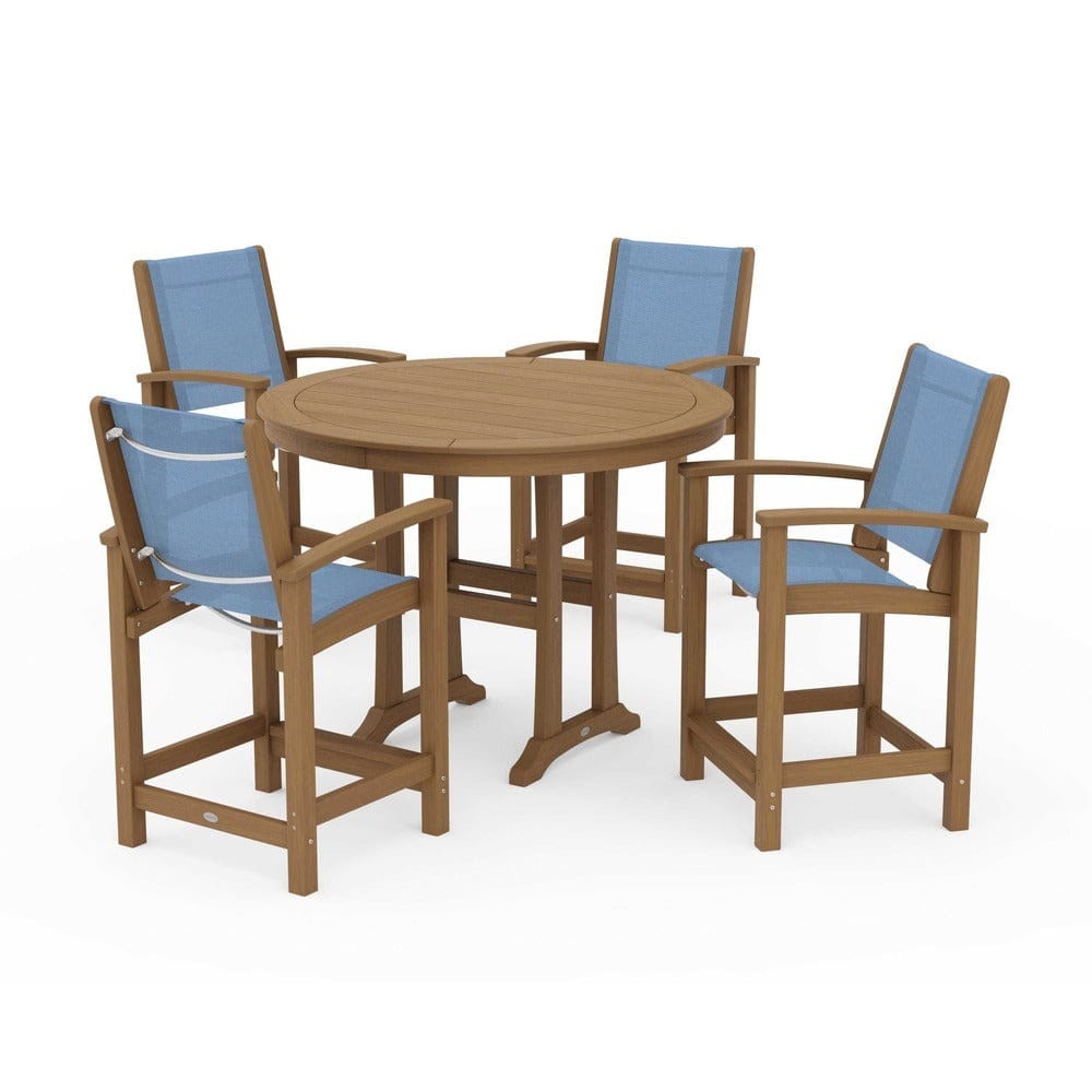 POLYWOOD® - Coastal 5-Piece Counter Set - PWS319
