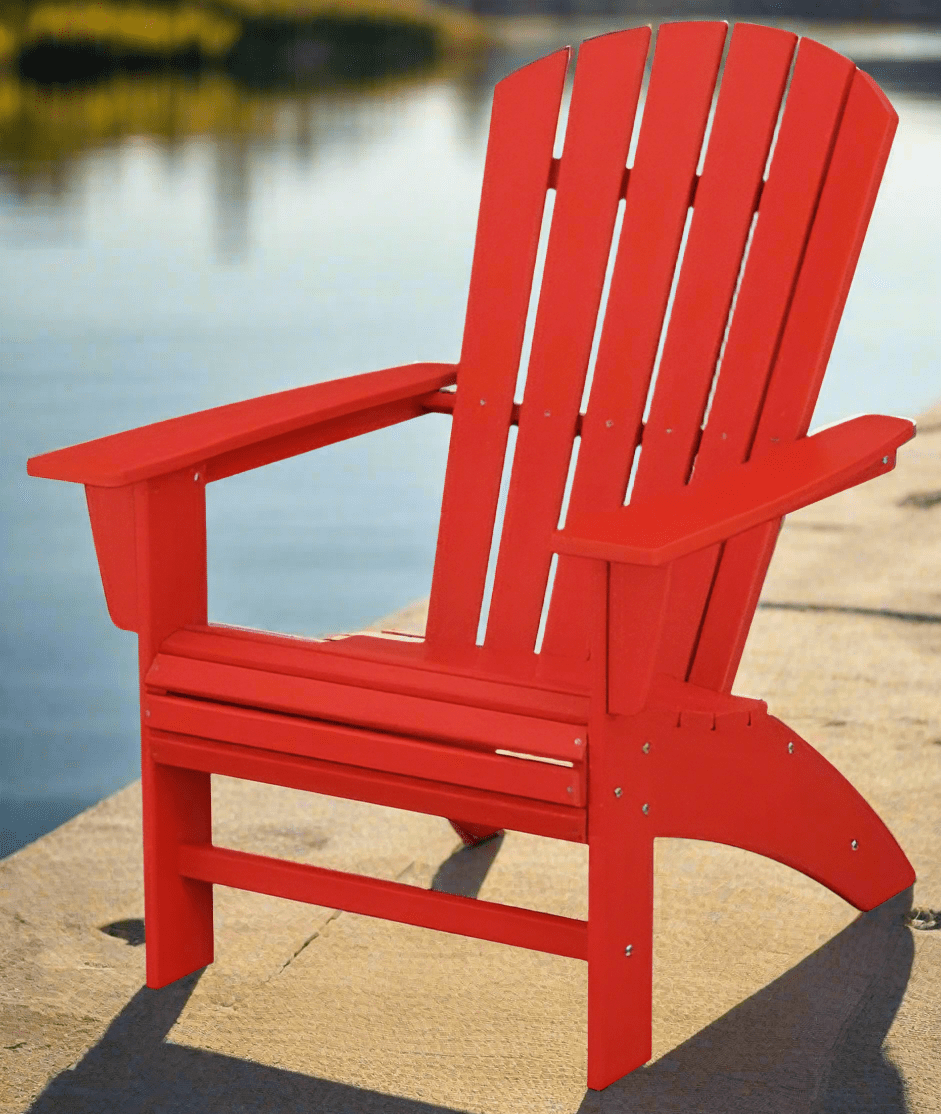 POLYWOOD® Nautical Curveback Adirondack Chair - AD610
