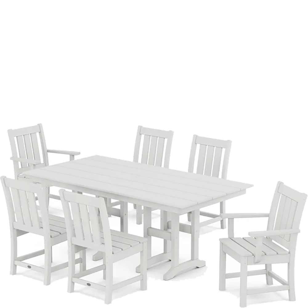 POLYWOOD® Oxford 7-Piece Farmhouse Dining Set - PWS2067-1