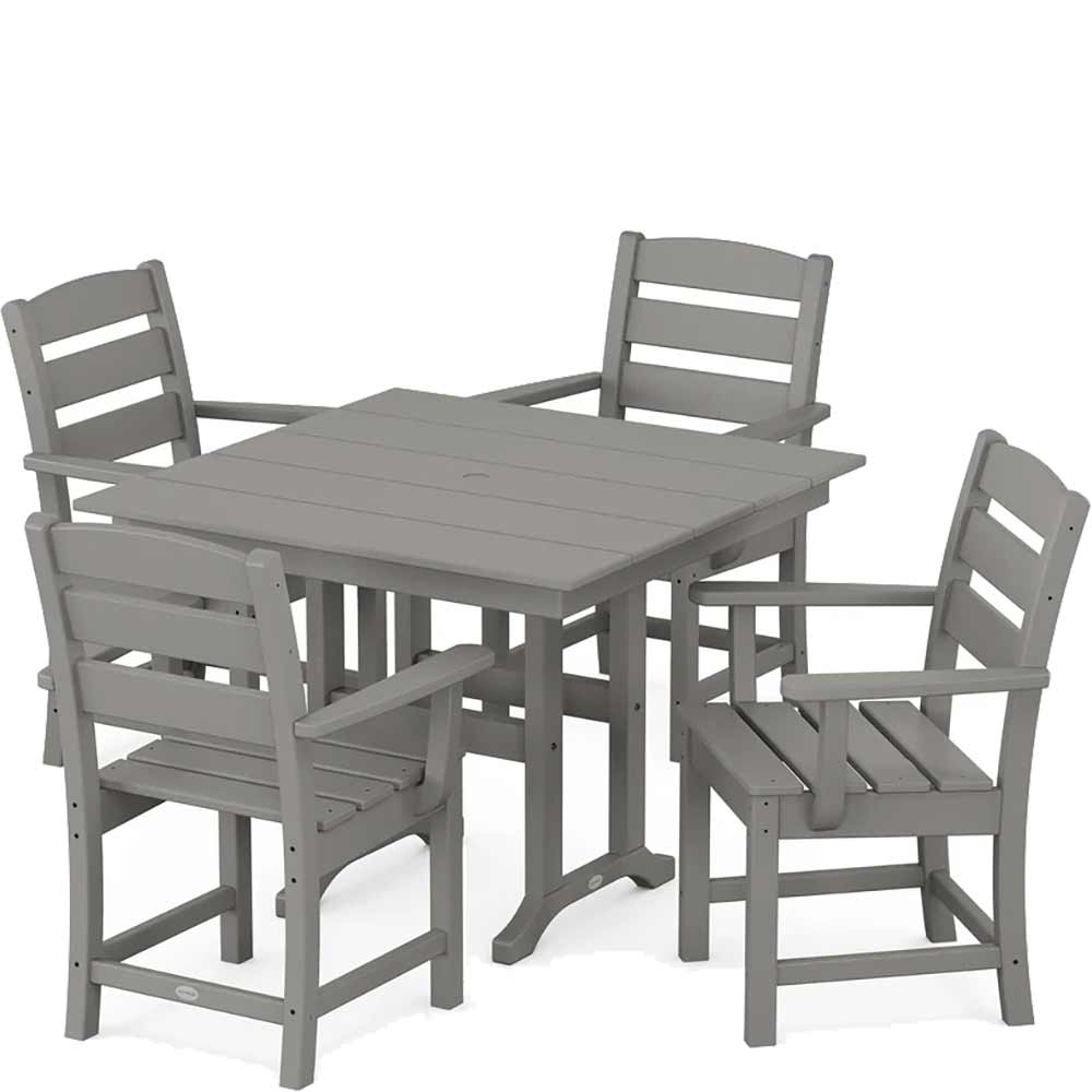 POLYWOOD® Lakeside 5-Piece Farmhouse Dining Set - PWS1148-1