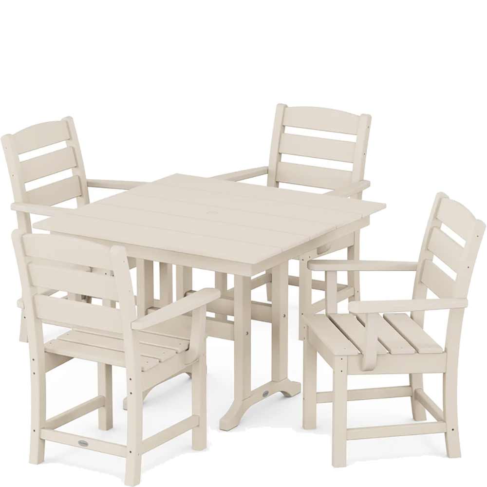 POLYWOOD® Lakeside 5-Piece Farmhouse Dining Set - PWS1148-1