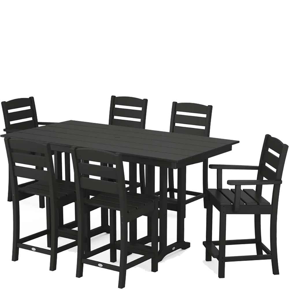 POLYWOOD® Lakeside 7-Piece Counter Set - PWS614-1 Dining Set POLYWOOD®