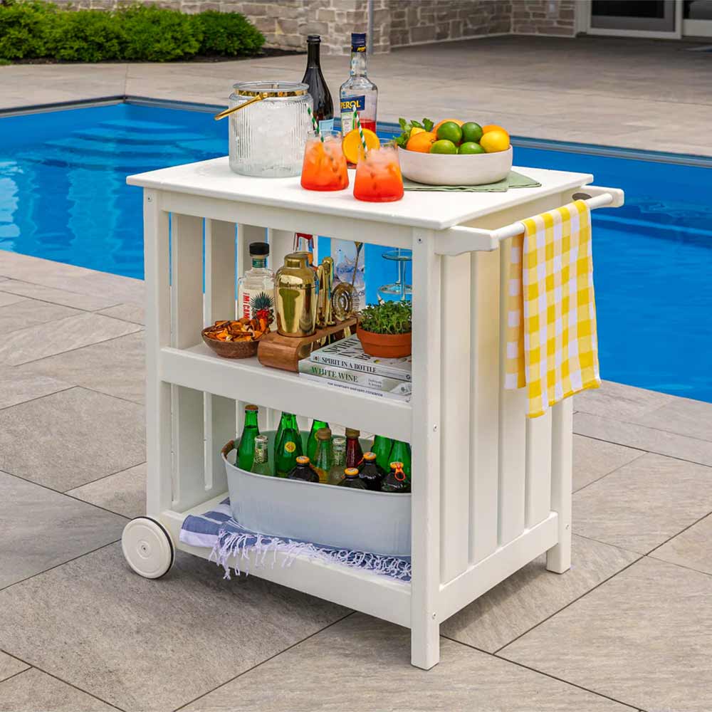 POLYWOOD® Vineyard Bar Cart - BC2300 Bar Cart POLYWOOD®