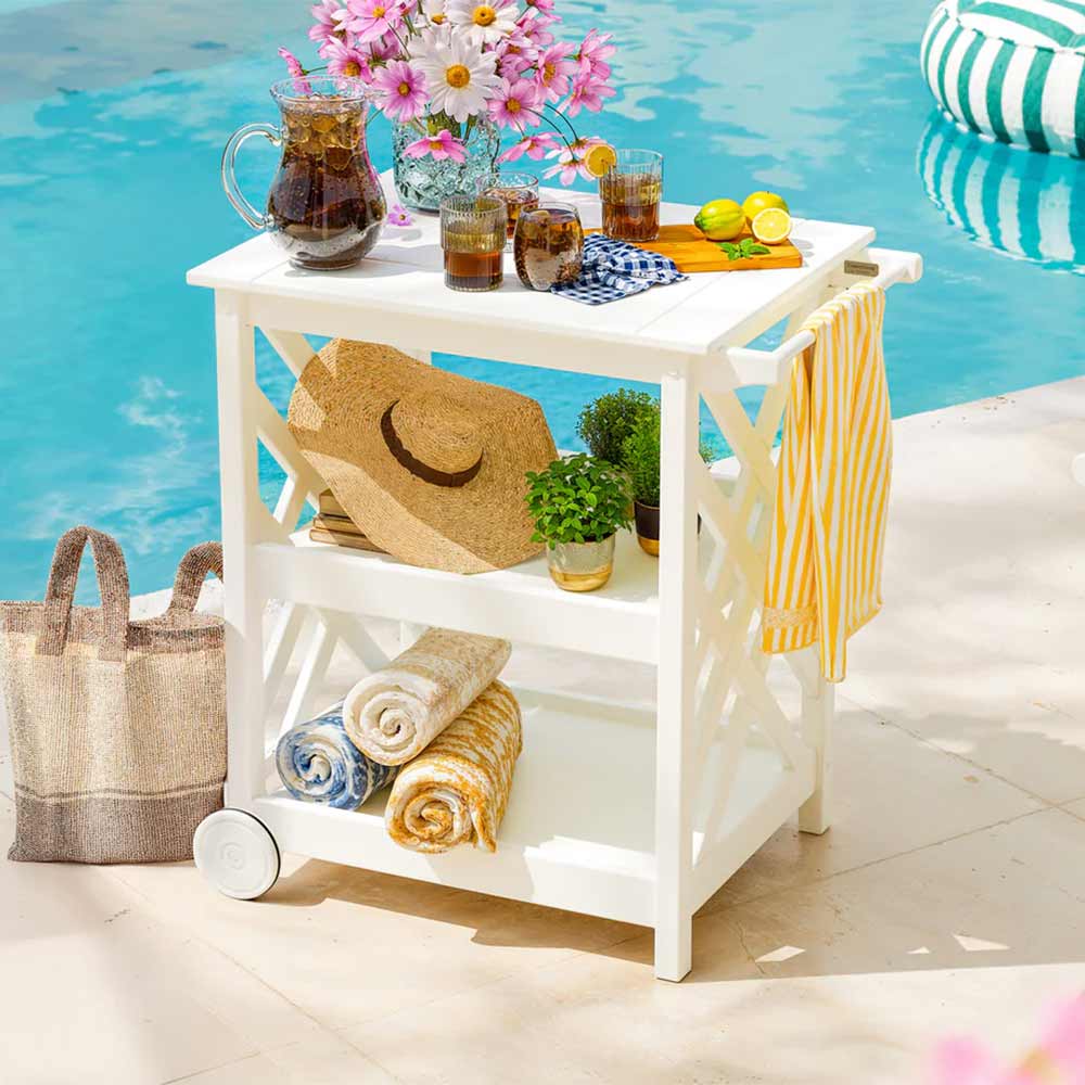 POLYWOOD® Wovendale Bar Cart - CLBC2303 Bar Cart POLYWOOD®