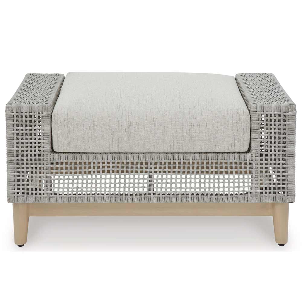 Ashley Furniture - Seton Creek Outdoor Ottoman with Cushion Ottoman Ashley Furniture