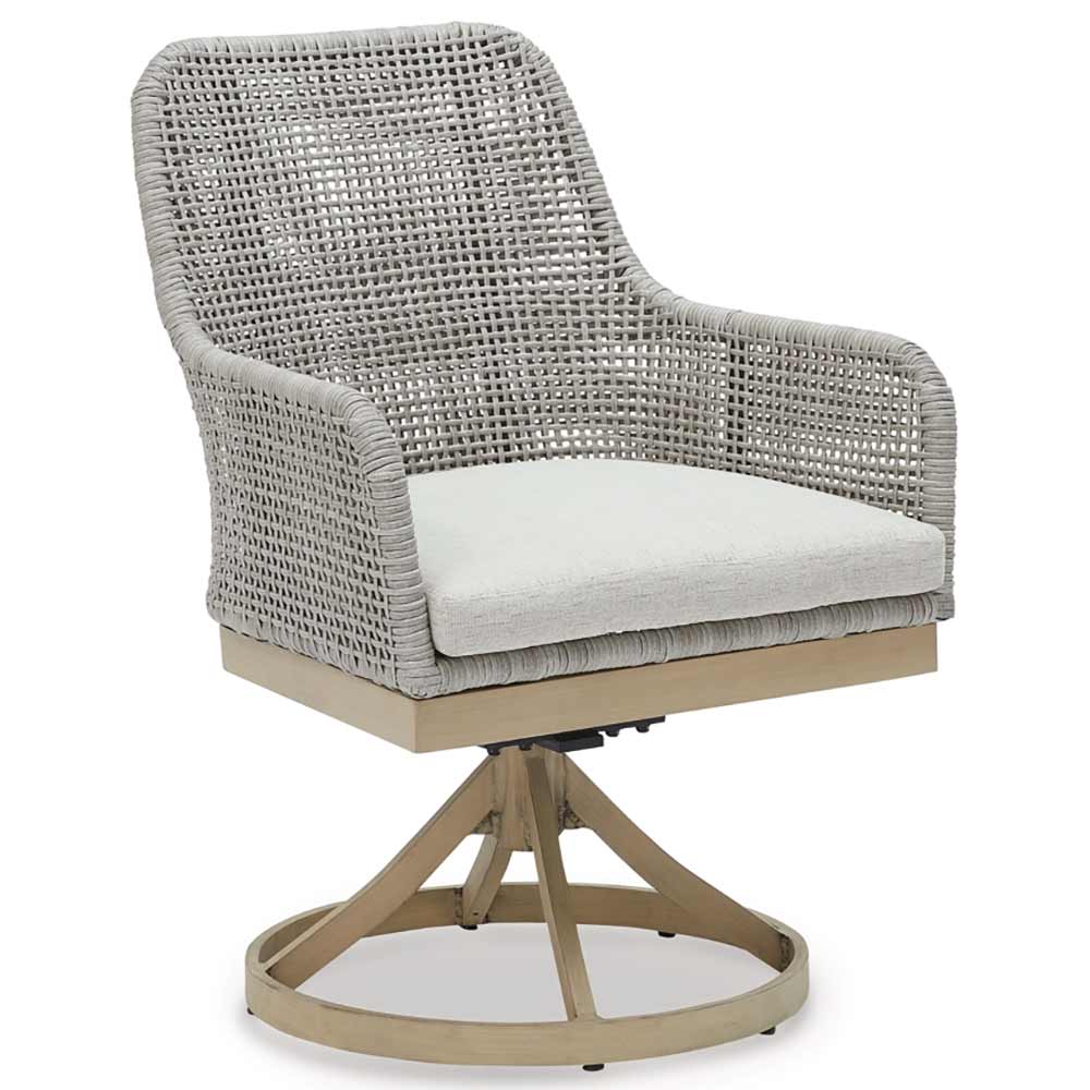 Ashley Furniture - Seton Creek Outdoor Swivel Dining Chair (Set of 2) chairs Ashley Furniture