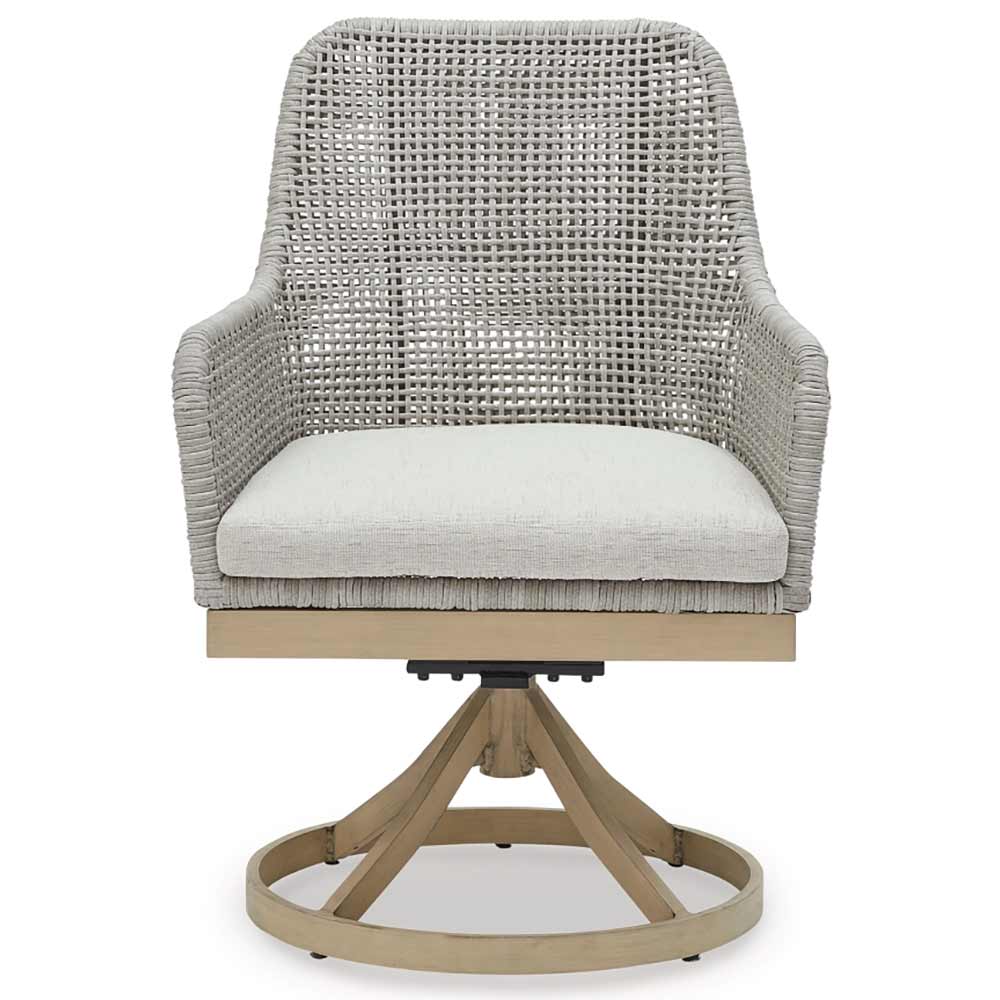 Ashley Furniture - Seton Creek Outdoor Swivel Dining Chair (Set of 2) chairs Ashley Furniture