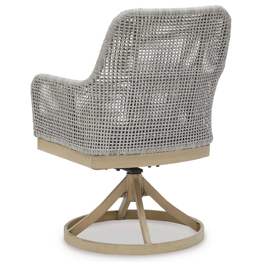 Ashley Furniture - Seton Creek Outdoor Swivel Dining Chair (Set of 2) chairs Ashley Furniture