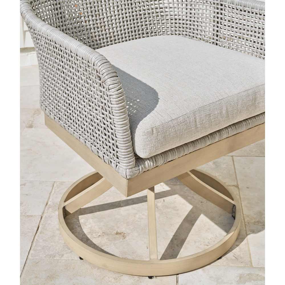 Ashley Furniture - Seton Creek Outdoor Swivel Dining Chair (Set of 2) chairs Ashley Furniture
