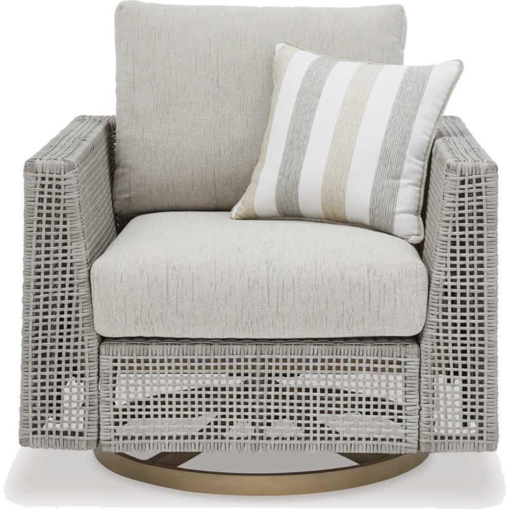 Ashley Furniture - Seton Creek Outdoor Swivel Lounge Chair Chair Ashley Furniture