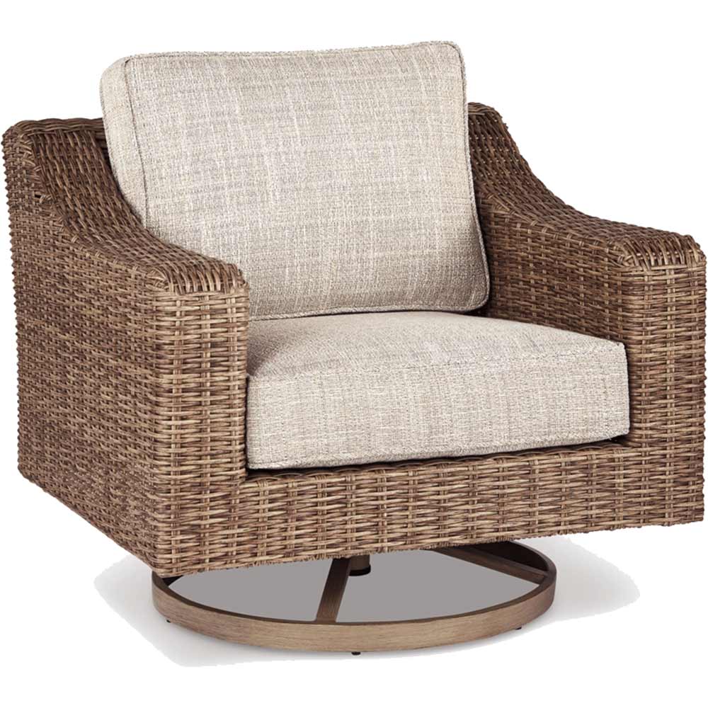 Ashley Furniture - Beachcroft Outdoor Swivel Lounge Chair Chair Ashley Furniture
