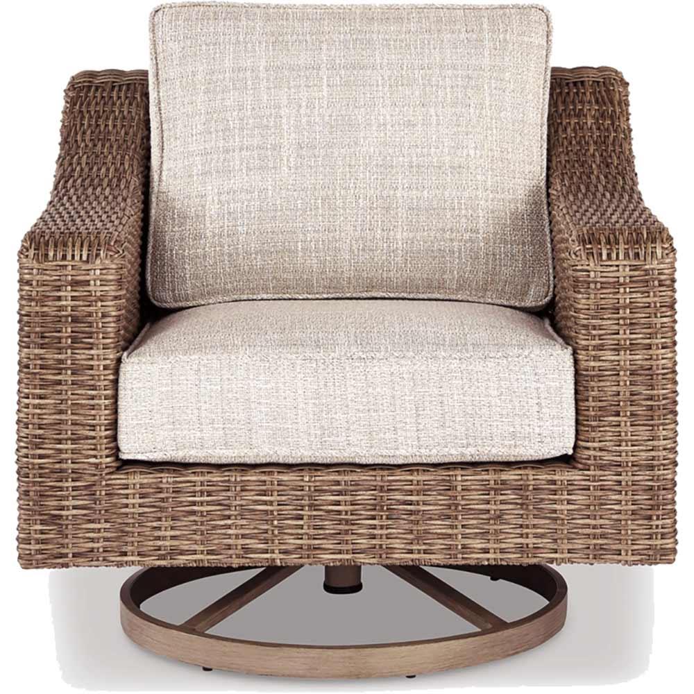 Ashley Furniture - Beachcroft Outdoor Swivel Lounge Chair Chair Ashley Furniture