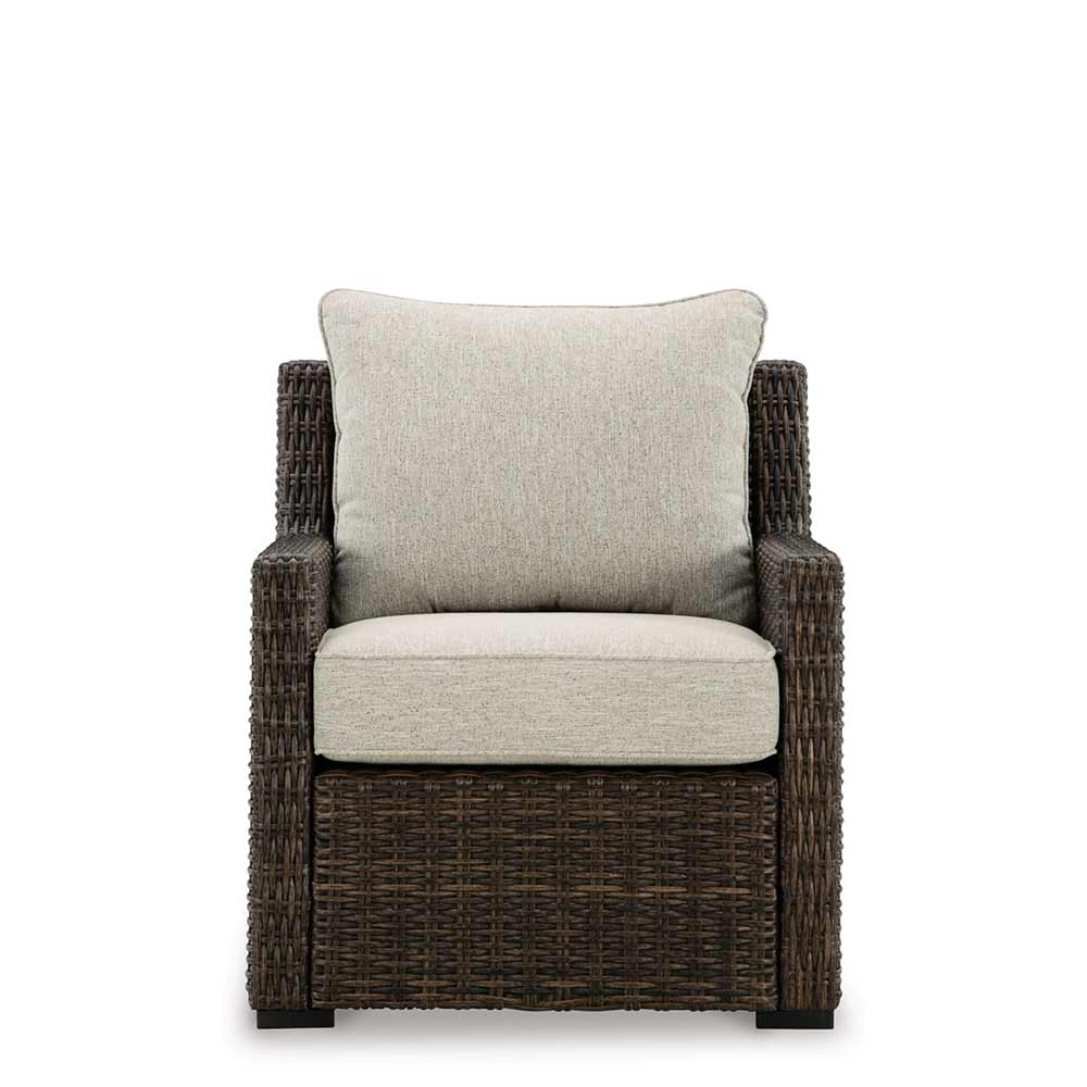 Ashley Furniture - Brook Ranch Outdoor Lounge Chair with Cushion Deep Seating Ashley Furniture