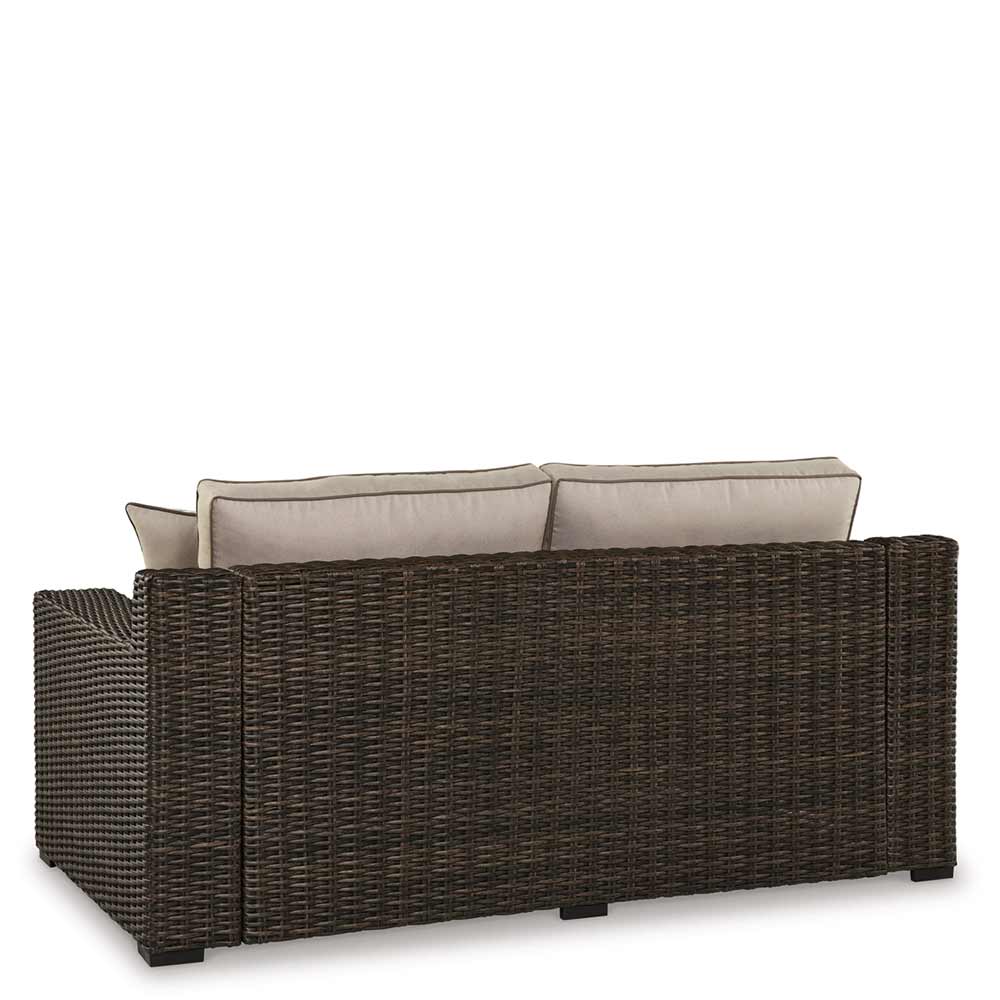 Ashley Furniture - Coastline Bay Outdoor Loveseat with Cushion Deep Seating Ashley Furniture
