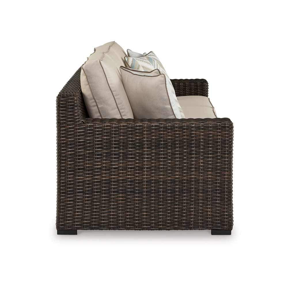 Ashley Furniture - Coastline Bay Outdoor Sofa with Cushions Deep Seating Ashley Furniture