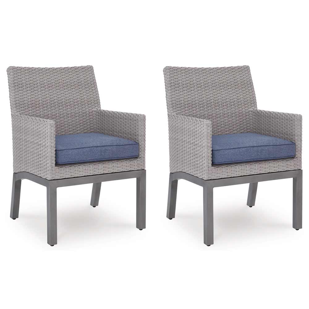 Ashley Furniture - Dillon Beach Outdoor Arm Chair with Cushion (Set of 2) Chair Ashley Furniture