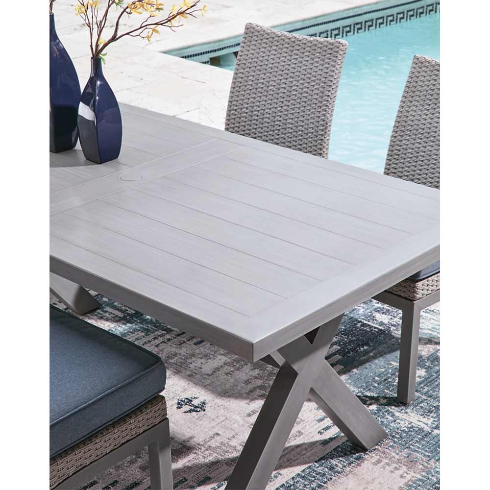 Ashley Furniture - Dillon Beach Outdoor Dining Table and 6 Chairs Dining Set Ashley Furniture