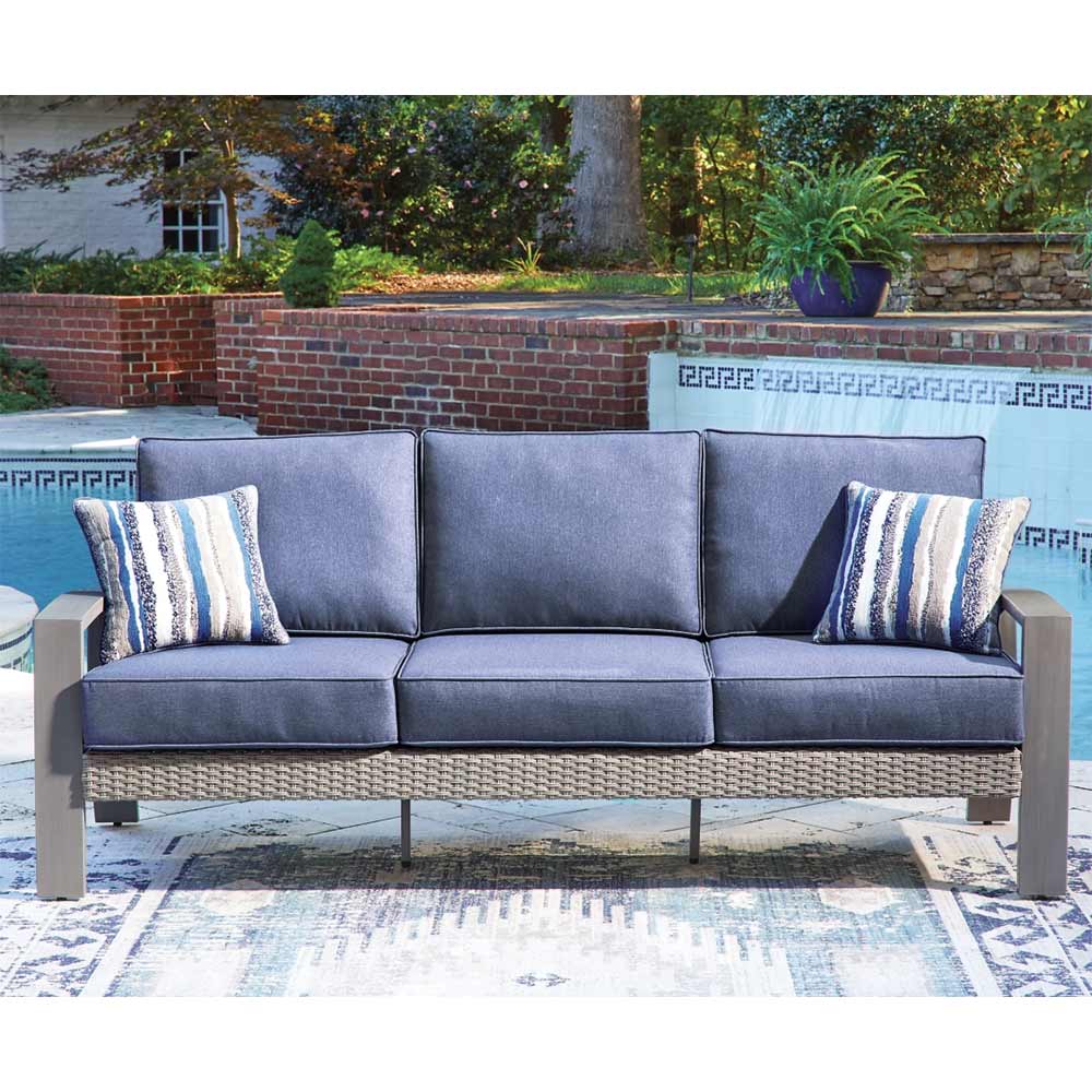 Ashley Furniture - Dillon Beach Outdoor Sofa with Cushion Sofa Ashley Furniture