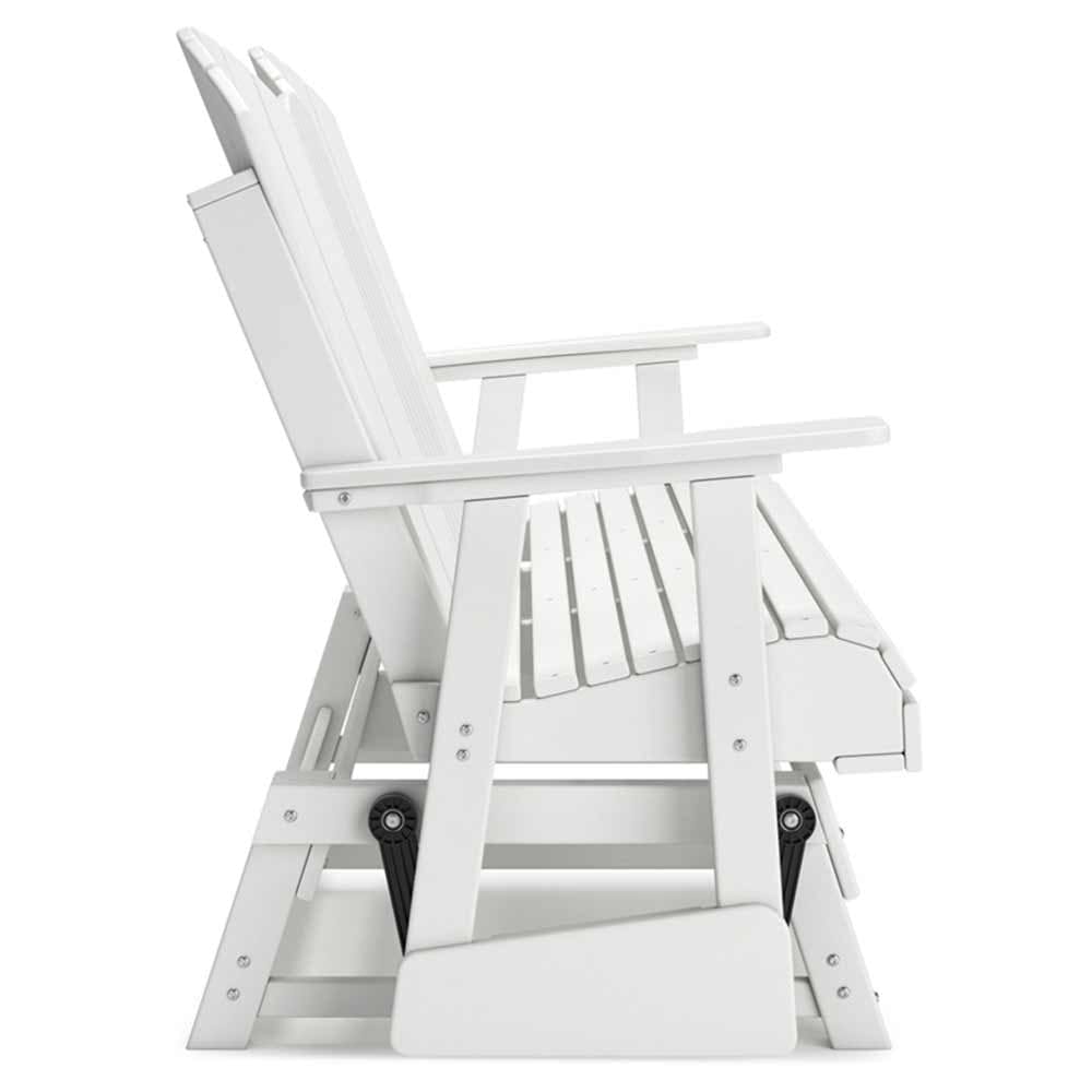Ashley Furniture - Hyland Wave Outdoor Glider Loveseat Glider Ashley Furniture