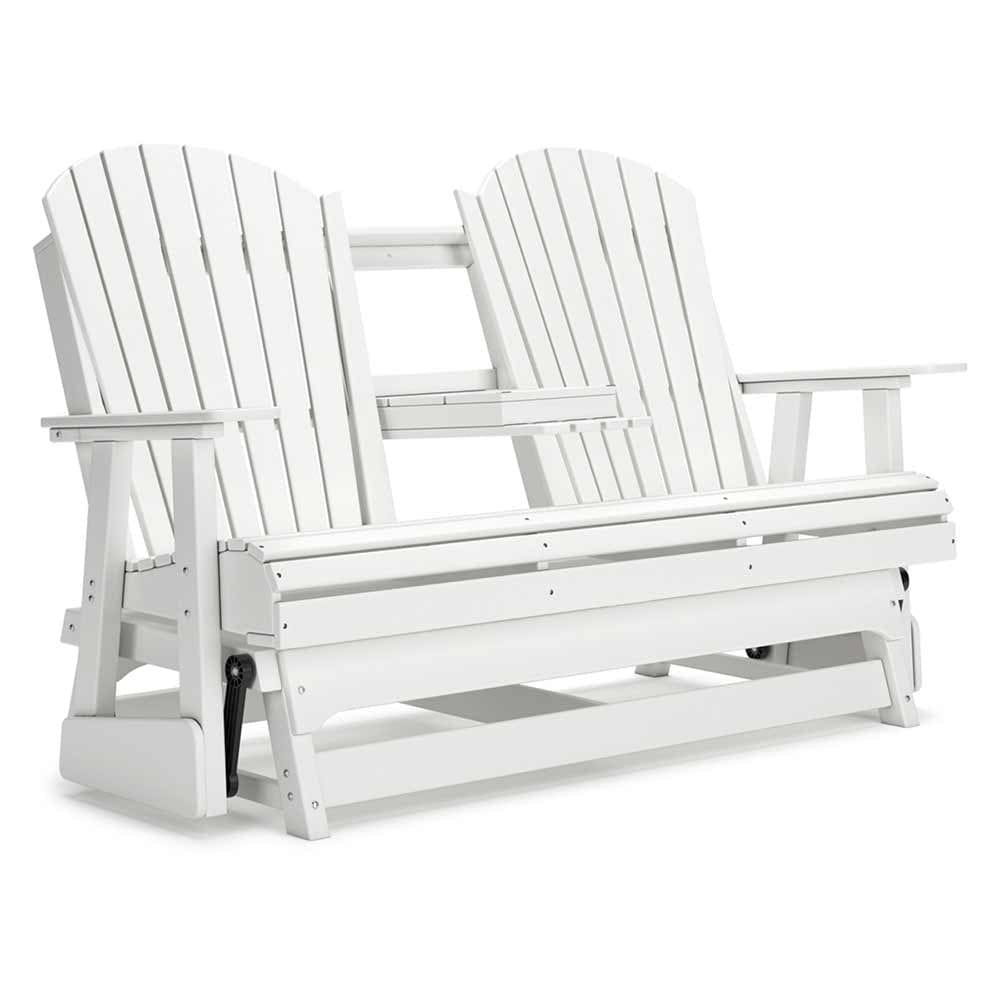 Ashley Furniture - Hyland Wave Outdoor Glider Loveseat Glider Ashley Furniture