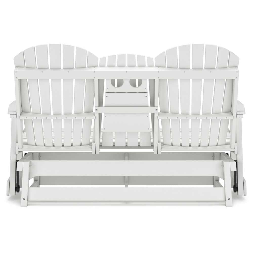 Ashley Furniture - Hyland Wave Outdoor Glider Loveseat Glider Ashley Furniture