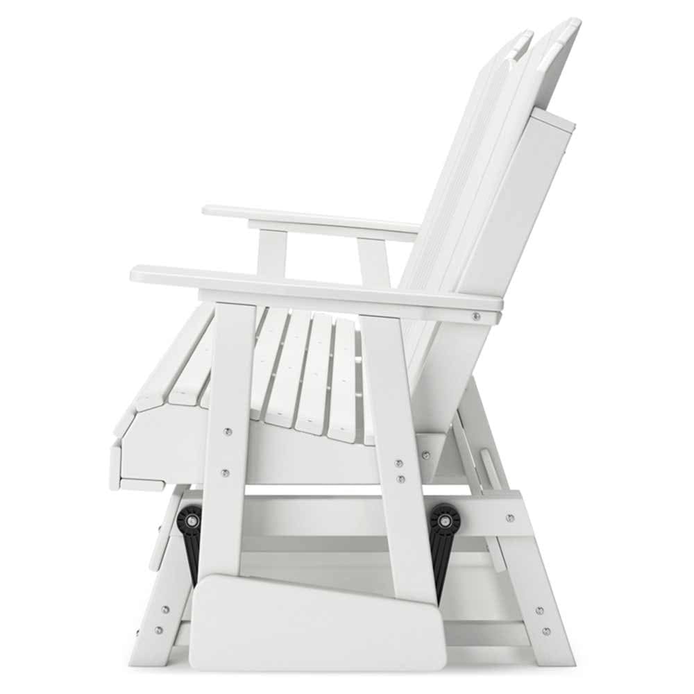 Ashley Furniture - Hyland Wave Outdoor Glider Loveseat Glider Ashley Furniture