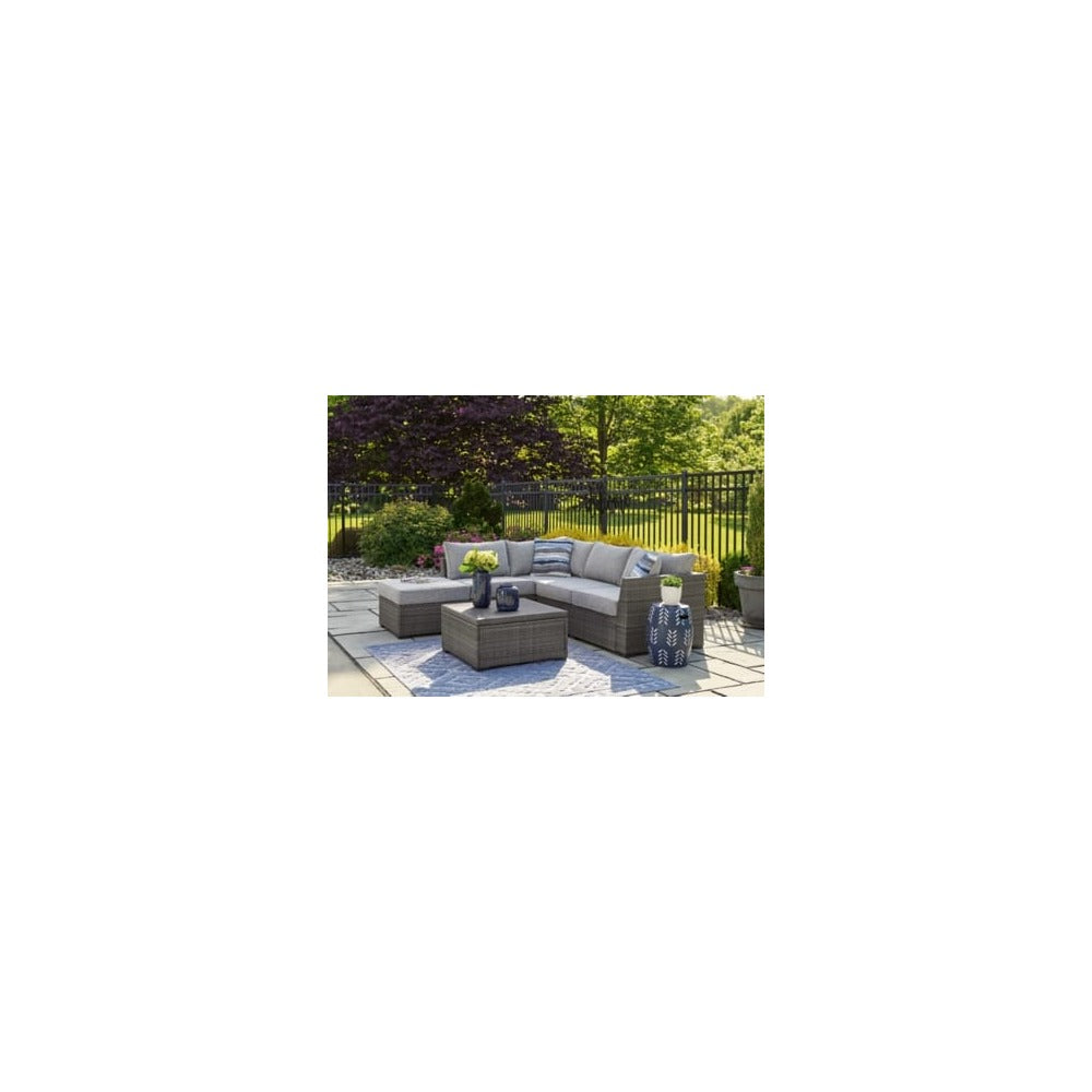 Ashley Furniture Petal Road 4-Piece Outdoor Sectional Set Sofa Ashley Furniture