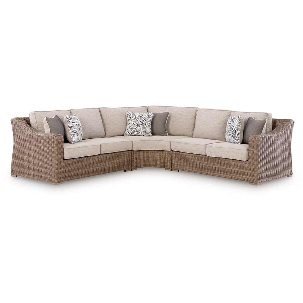Ashley Furniture - Revare Beach 3-Piece Outdoor Sectional Sofa Ashley Furniture