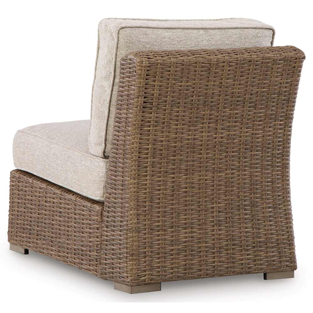 Ashley Furniture - Revare Beach Outdoor Armless Chair with Cushion Chair Ashley Furniture