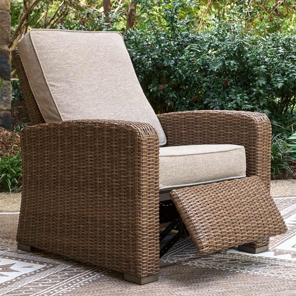Ashley Furniture - Revare Beach Outdoor Recliner Chair Ashley Furniture