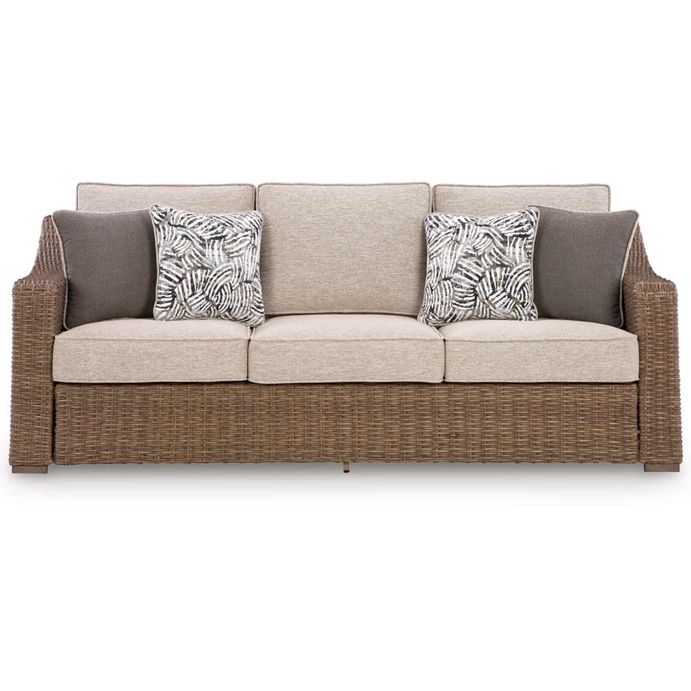 Ashley Furniture - Revare Beach Outdoor Sofa with Cushion Sofa Ashley Furniture