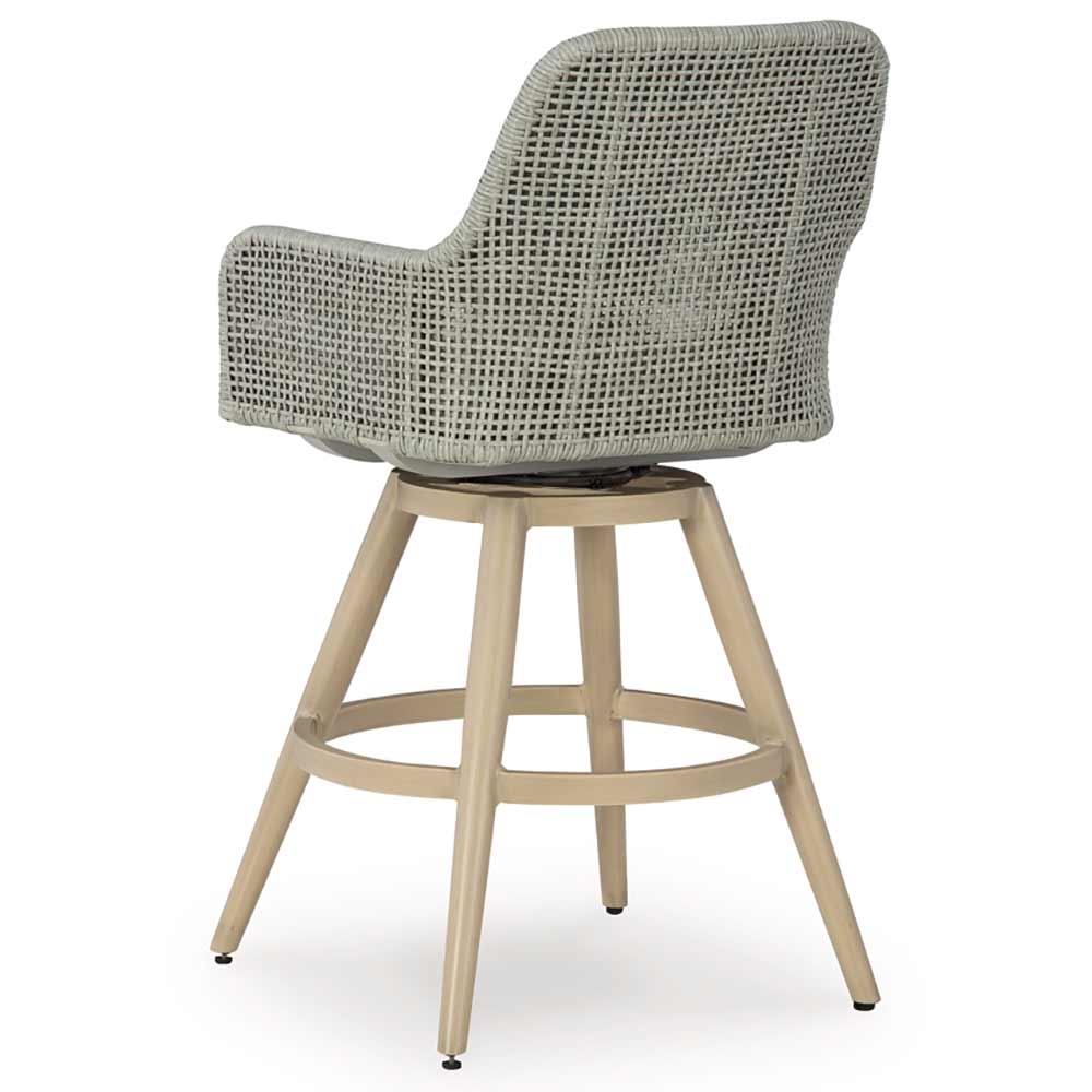 Ashley Furniture - Seton Creek Outdoor Bar Height Barstool with Cushion (Set of 2) chairs Ashley Furniture