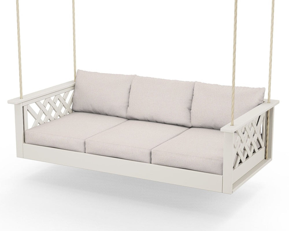 Wovendale Daybed Swing - Sand / Dune Burlap