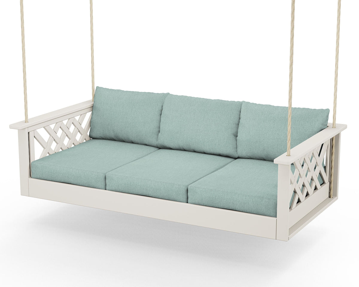 Wovendale Daybed Swing - Sand / Glacier Spa